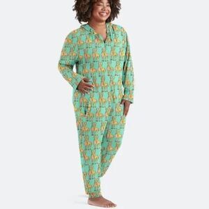 MeUndies Onesie Unisex Size Small/Medium S/M Giraffe Print